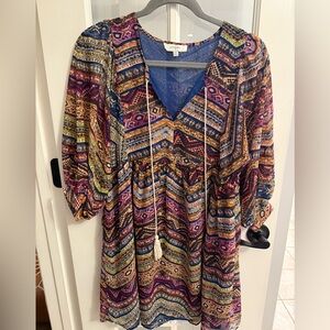 Umgee Multicolor Boho Dress